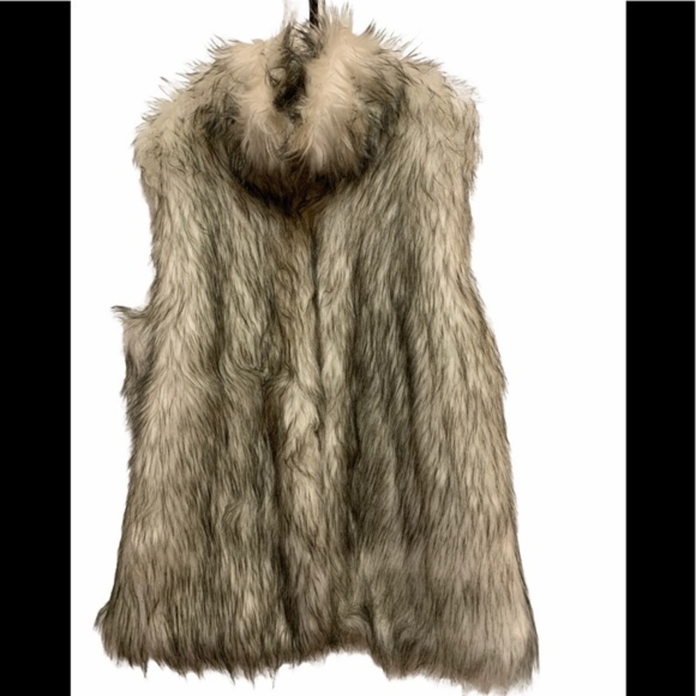 Pink USA Faux Fur Sleeveless Jacket OS